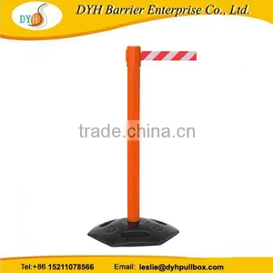 Plastic Safety Barrier Retractable Strap Stanchion Belt Post Barrier thumbnail-3
