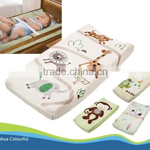 New Design Printing /embroidery Fabric Waterproof Baby Cloth Diaper Contoured Changing Pad thumbnail-1