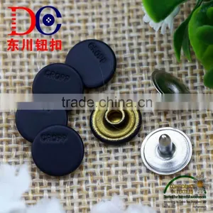 Oeko-tex Jeans Rivet Black Color Custom Logo Metal Button for Jean thumbnail-1