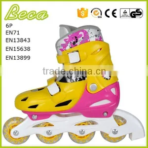 Foshan Factory Sales Pvc Wheel 608 Bearing Blue Kids Roller Skate With Flashing Quality Choice thumbnail-5