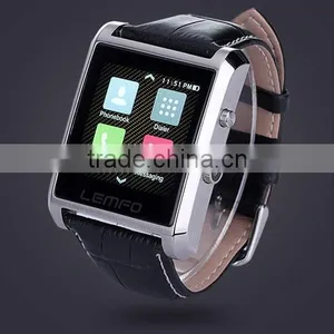 DM08 Smartwatch Luxury Leather IPS Business Wristwatch For Apple IPhone & Samsung Android Phone Luxury Bluetooth Smart Watch thumbnail-6