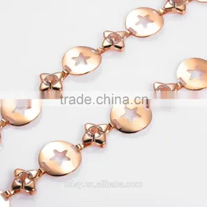Fancy Chain Gold Plated Flat of Russian Gold Chain Brightness F1-80152 thumbnail-4