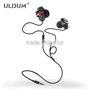 ULDUM TPE Wire Skull In-ear Earphone for Mobile Phone Mp3 Mp4 thumbnail-4