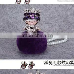 Popular New Design Real Fur Mengqiqi Keychain thumbnail-4