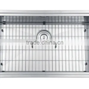 Undermount Single Bowl Kitchen Sink With Strainer, Grids and Colander thumbnail-2