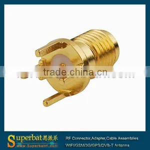 SMA Thru Hole Jack Circle PCB Mount Edge Mount Inverter Sma thumbnail-1