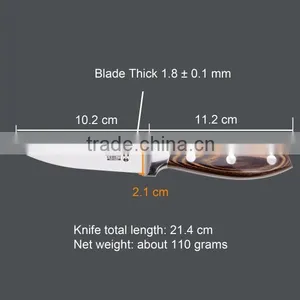 Wholesale Fruit Parer Knife Top Quality With Pakka Wood Handle thumbnail-2