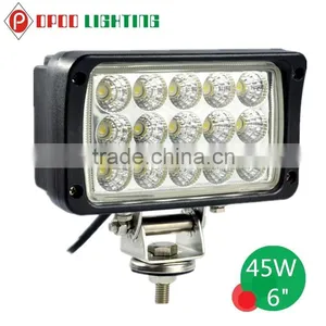 Square Epistar 6 Inch 45w Led Work Light for Offroad 4wd Atv thumbnail-5