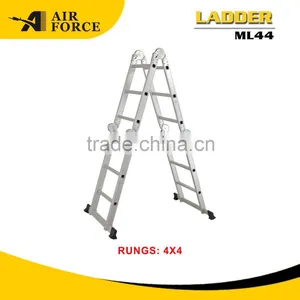 AF ML44 Best Price Household Multipurpose Adjustable Aluminum Folding Ladder thumbnail-1