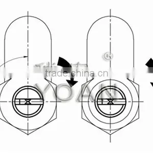 High Quality Metal Cabinet Cam Lock With Master Key thumbnail-4
