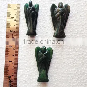 Stunning Green Mica 2INCH Angels | Gemstone Angel Figurine For Sale - Prime Exports thumbnail-2