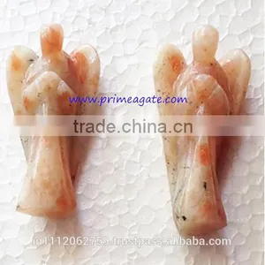 Sunstone 2Inch Angels | Wholesale Gemstone Angels From India thumbnail-1