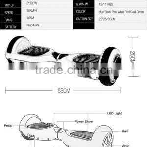 2015 New Products 2 Wheel Self Balance Scooter With Led Light and Buletooth Spearker thumbnail-3