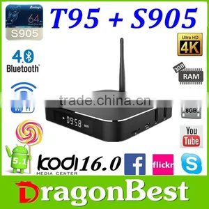 Wholesale T95 Amlogic S905 4K Cable Set Top Box KODI Android TV Box thumbnail-1
