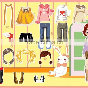 Best Seller Promotional Dress up Fridge Magnet Customized PVC Dress up Magnet Magnetic Dress up Gifts thumbnail-5