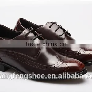 Patent Leather Men Shoes / Retro Brogue Carved Formal Dress Shoes thumbnail-6