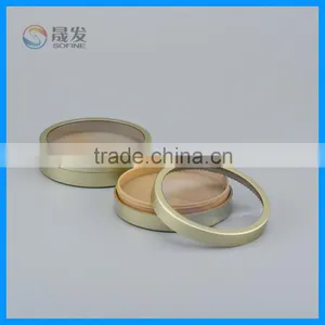 Screw Cap Cosmetic Compact Powder Case With Window thumbnail-2