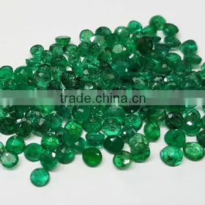 5mm Natural Loose Dark Green Brazil Emerald Round Transparent thumbnail-3