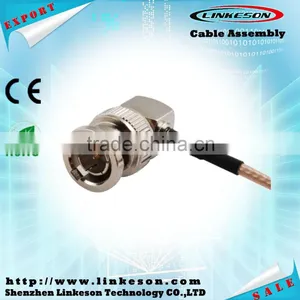 Right Angle BNC Plug to BNC Plug Coaxial RG179 Cable thumbnail-2