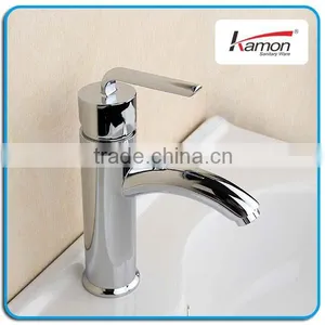 2-way Curved Wash Mixer Water BrassBasin Faucet thumbnail-3