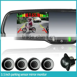 3.5 Inch Car Interior Rearview Mirror Monitor With OEM Parking Sensor thumbnail-3