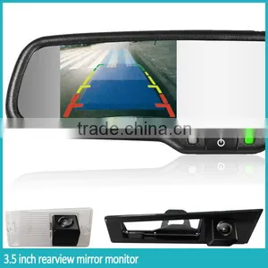 Auto Dimming Rear View Mirror With 3.5 Inch LCD Monitor Display and Auto Brightness Adjustment thumbnail-3