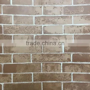 Hot Selling Natural Brick Stone Textured 3d Effect Wallpaper With Cheap Price thumbnail-1