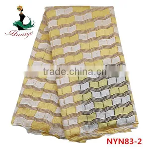 2016 Haniye New Design Tulle Lace Fabric Tulle Lace Fabric Wholesale for Clothes/NYN83 thumbnail-1