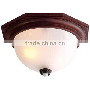 Bronze Outer 2 Light 14" Width Outdoor Flushmount Ceiling Fixture thumbnail-1