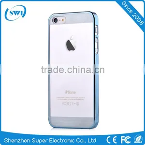 Comma Brand 360 Degree Full Protective Design Electroplating Clear PC Back Cover Case for IPhone 6/6s Plus thumbnail-2