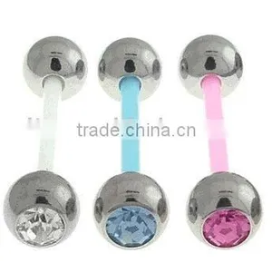 The Straight Barbell Tounge Rings Tongue Piercing Jewelry thumbnail-1