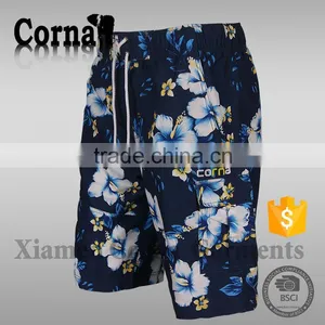 Cool Design Sublimation Mens 4 Way Stretch Board Shorts Custom Waterproof Beach Shorts thumbnail-3