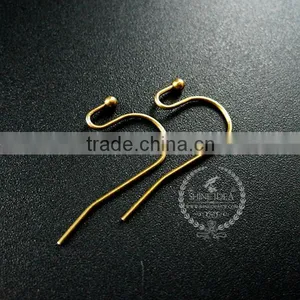 12*21mm Vintage Brass Plated Bronze Kidney Earrings Hoop DIY Jewelry Findings Supplies 1701064 thumbnail-1
