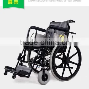 Rehabilitation Therapy Supplies Topmedi Medical Manual Standing Wheelchair for Paralysis Patient thumbnail-3