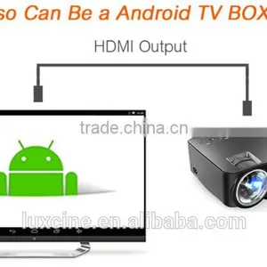 New Arrival! PTP200C 2 in 1 LED Projector + TV BOX 2000 Lumens in Android WIFI Bluetooth Smart Beamer thumbnail-5