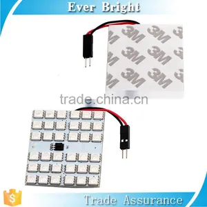 2016 5050 36smd 2pcs Bulbs Festoon/T10/Ba9s RGB Controller Led Panel Light Square thumbnail-3