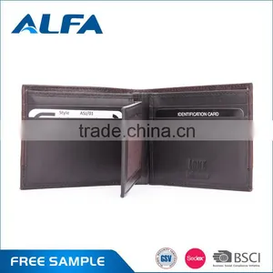 Alfa 2016 Hot Selling Newly Custom Best Branded Mens Credit Card Genuine Leather Wallet thumbnail-4