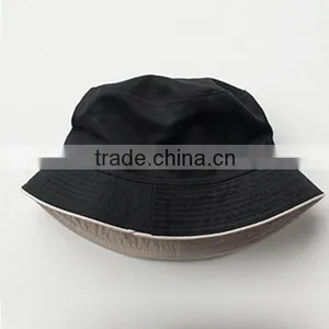 New Unisex 100% Cotton Solid Color Outdoor Simple Design Casual Bucket Hat thumbnail-3