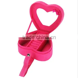 Wholesale Custom High-grade PU Leather Jewelry Box, Heart-shaped Cosmetic Box, Fashion Gift Boxes thumbnail-2