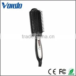 Multi-function Hair Straightener Curler HZ500 PTC Heating Hair Straightener With Brush thumbnail-2