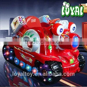 2016 Coin Operated Video Arcade Machines, Newest Tank Arcade Coin Games, Commercial Grade Ride on Toy Horse thumbnail-1