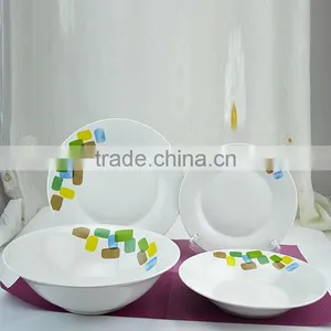 2016 Hot Selling Wholesale White Hotel Restaurant Porcelain Dinner Set Dinnerware thumbnail-2