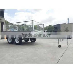 8x5ft Hot Dipped Galvanized Fully Welded Heavy Duty Tandem Trailer thumbnail-5