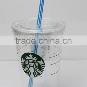 Hard Striped Plastic Colored Drinking Straws thumbnail-1
