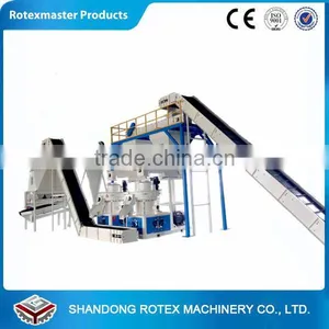 ROTEX Efficient 90kw Sawdust Rubber Wood Pellet Machine With Automatic Lubrication thumbnail-1