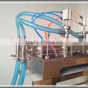 Small Full Pneumatic Double-head Glycerine Filling Machine (semi-auto Liquid Filler, Water Filler ) thumbnail-3