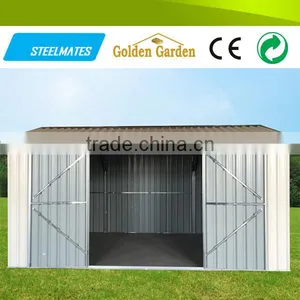 Bicycle Garage Green Metal Frame Building thumbnail-5