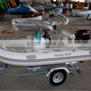 Rilaxy Recreational Boat 230cm - 400cm Small Rigid Fiberglass Hull Inflatable Boat thumbnail-4