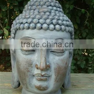 Bronze Darkness Buddha Head Statue for Garden thumbnail-3