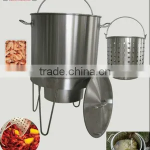 Stainless Steel Stockpot With Boil Basket thumbnail-1